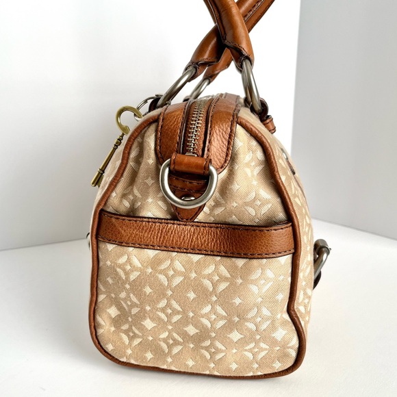 Fossil Maddox Satchel Reissue Fabric and Leather - Picture 10 of 14